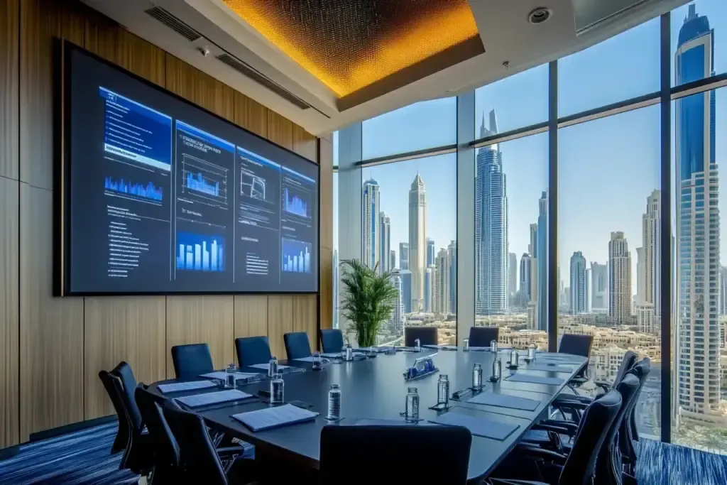 Boardroom at Aegis coworking office Al Reem Island